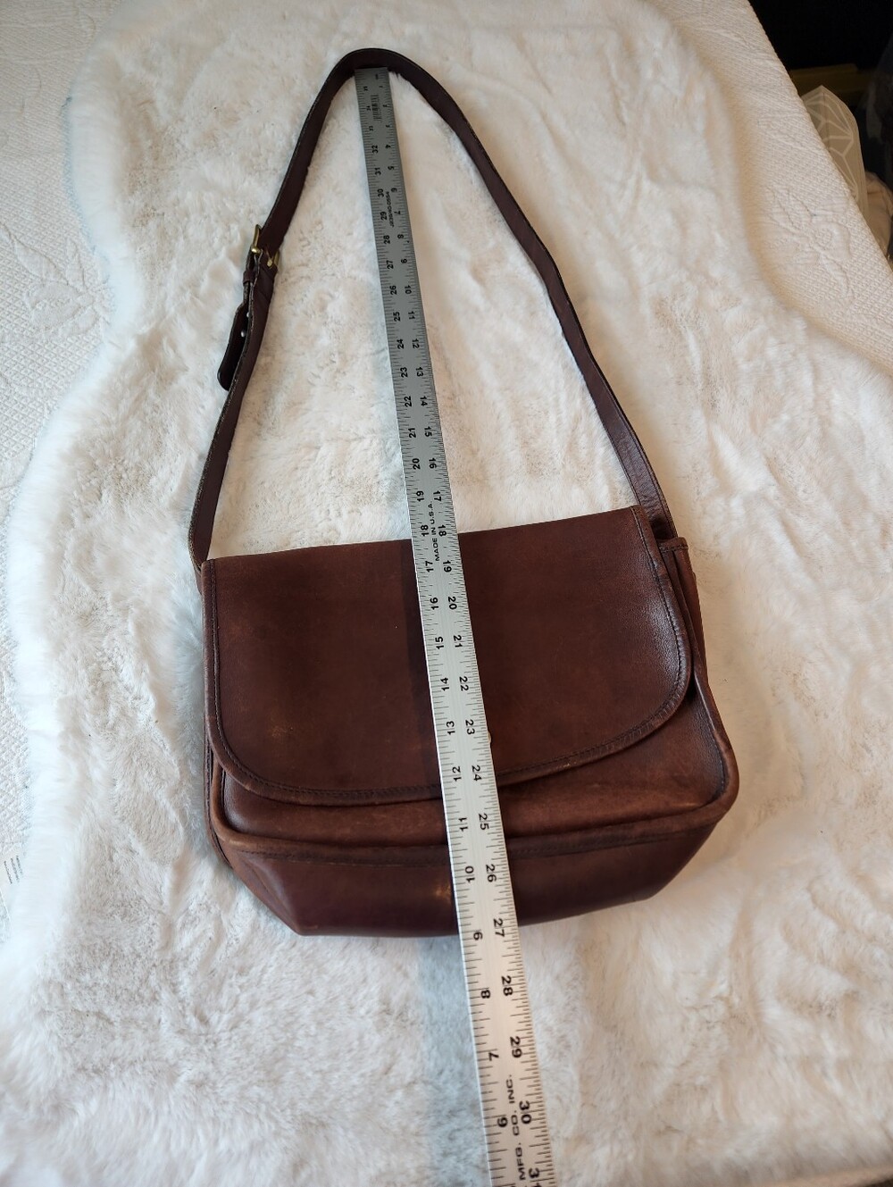 Coach Brown Leather Vintage Turnlock Crossbody Bag - Picture 5 of 13